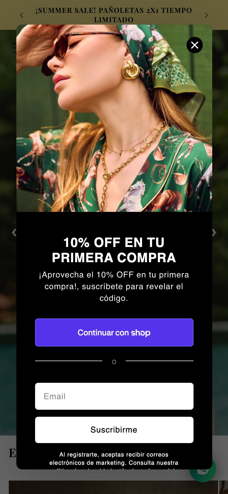 Vista movil de Floramazona Colombia