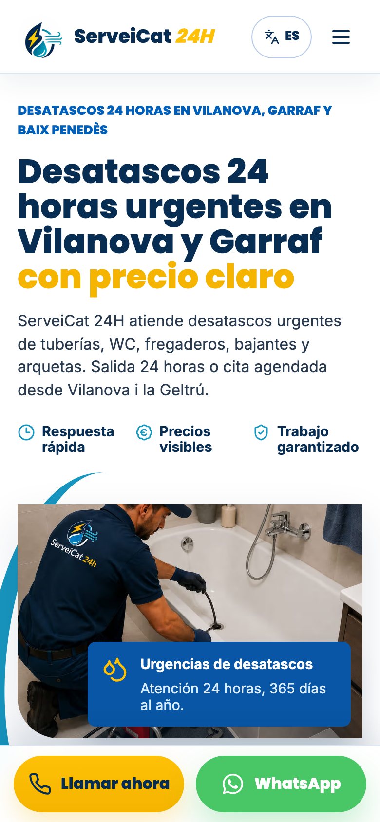 Vista movil de ServeiCat 24H